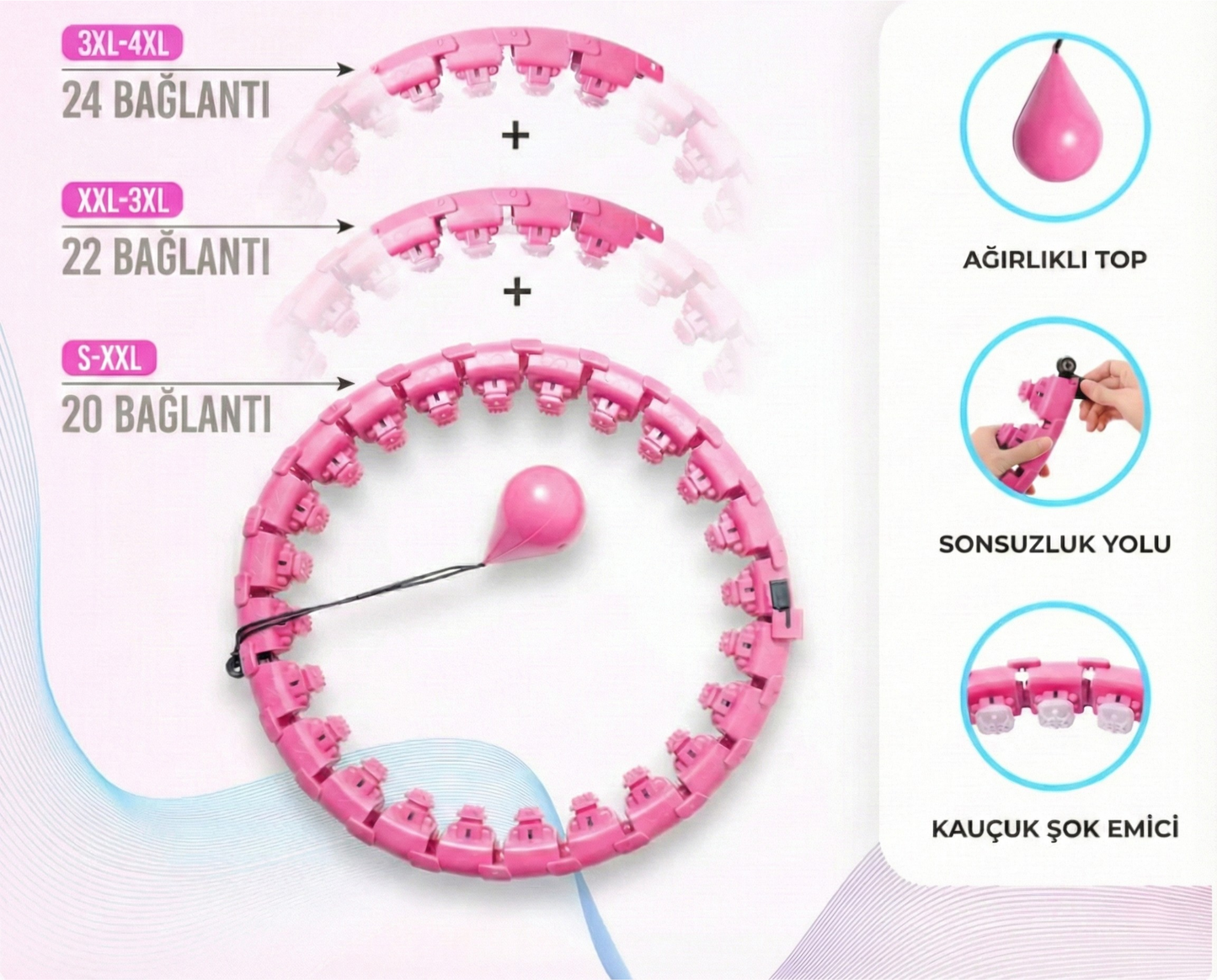 Akıllı Ağırlıklı Fitness Hula Hoop™